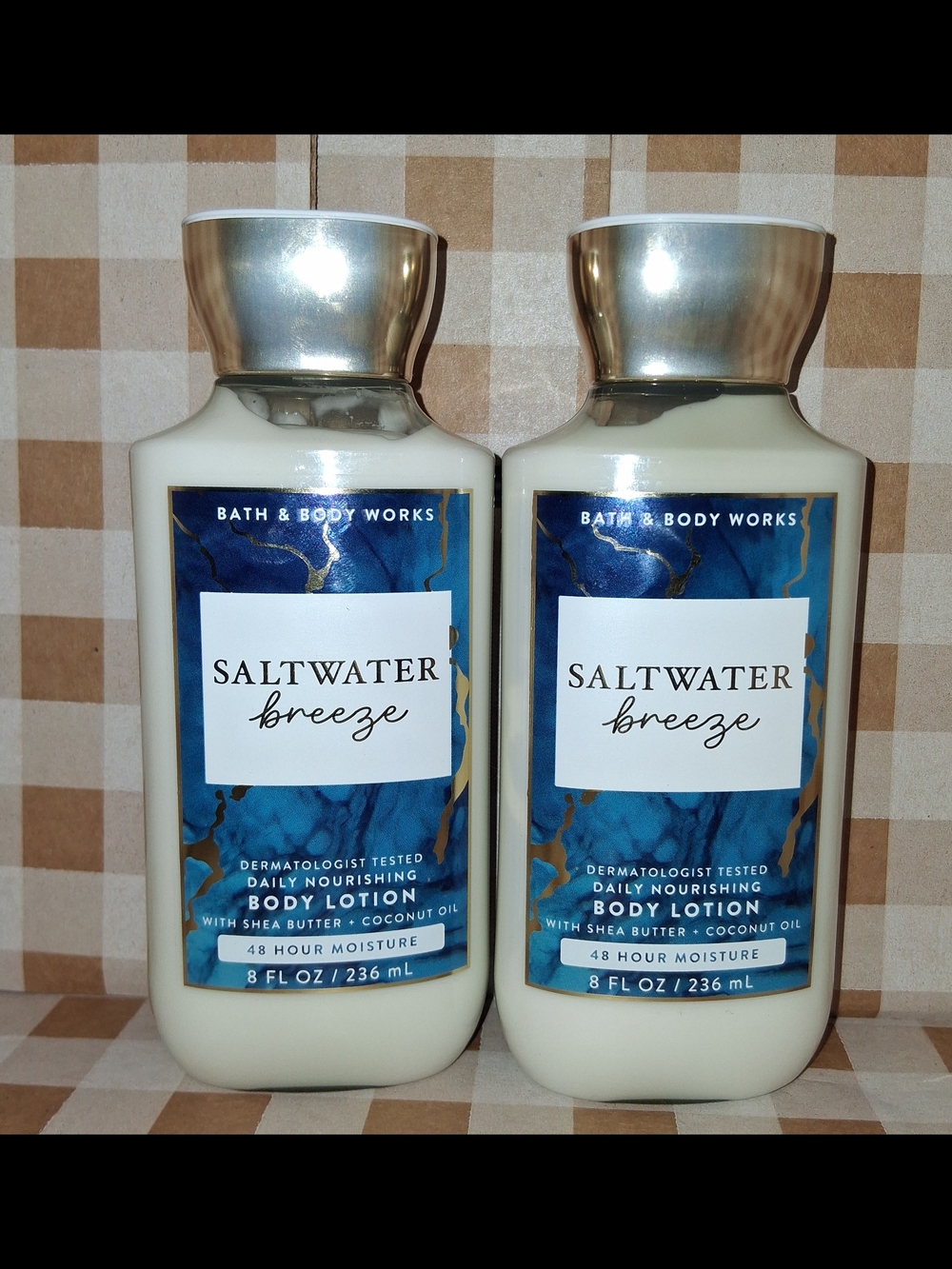 Bath & Body Works Saltwater Breeze Daily Nourishing Body Lotion 8oz Each  Set